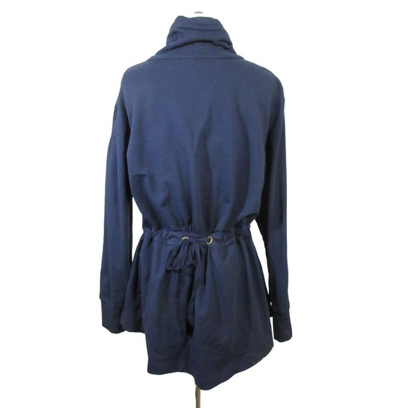 Eddie Bauer turtleneck full zip cinch waist sweatshirt XXL - Picture 4 of 13